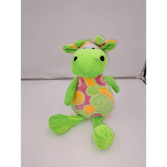 Rare Colorway Emerald Toy Lime green Orange Pink Giraffe - Picture 1 of 7
